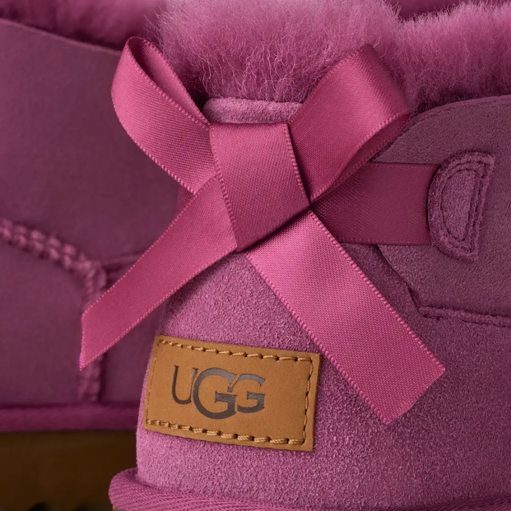 UGG Угги Ultra Mini Bailey Bow, фиолетовый