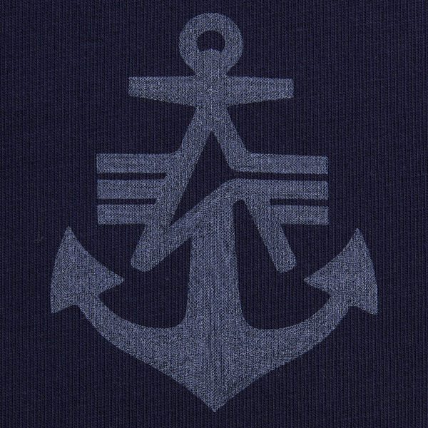 Футболка Alpha Industries Alpha Anchor Print Tee Replica Blue (Синий)