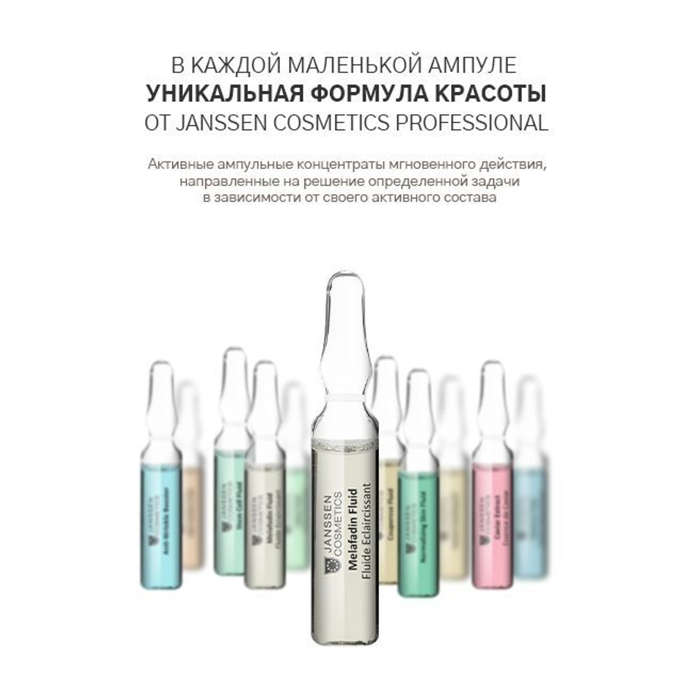 JANSSEN COSMETICS Осветляющие ампулы, 7x2 мл | MELAFADIN FLUID