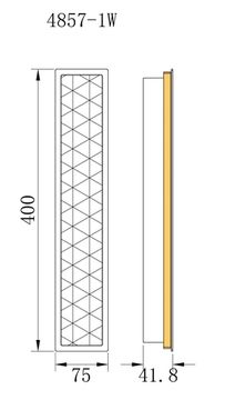 Бра 20W 3000K 4857-1W черный Primum Favourite