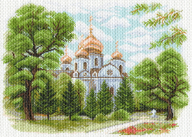 "Собор Александра Невского в Краснодаре"-1638 канва с рисунком