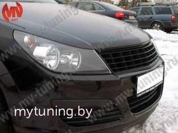 Реснички на фары для Opel Astra H/GTC