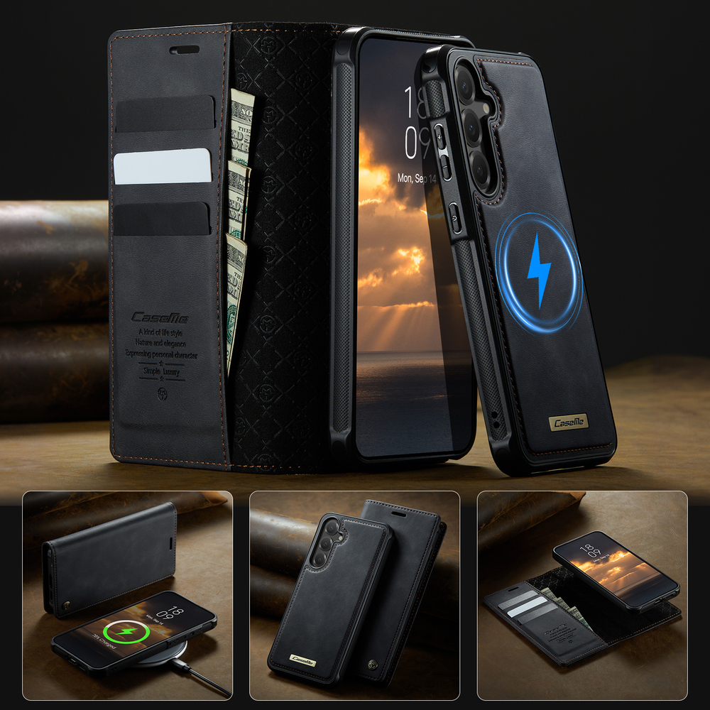 Чехол-кошелек CaseMe 2 in 1 MagSafe Samsung Galaxy S24+