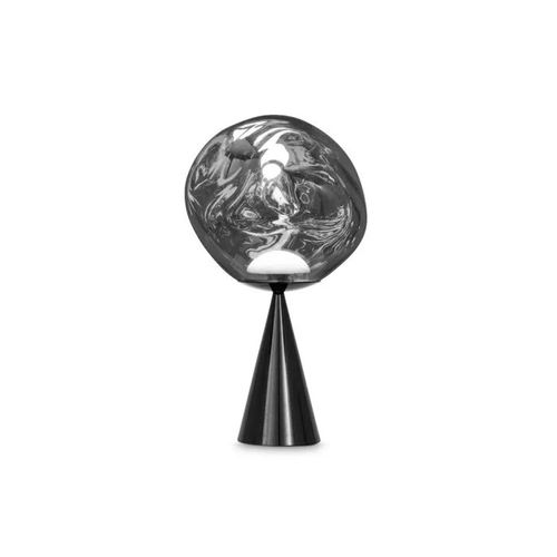 Настольная лампа Melt Cone Fat silver