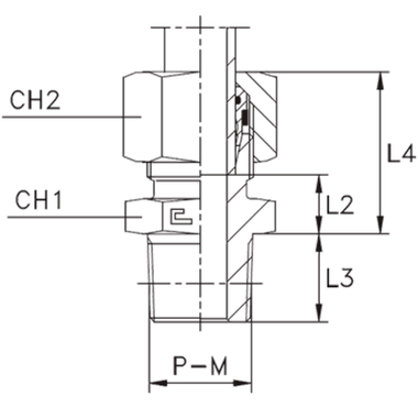 Штуцер FC DL08 NPT 1/4 (в сборе, нерж.)
