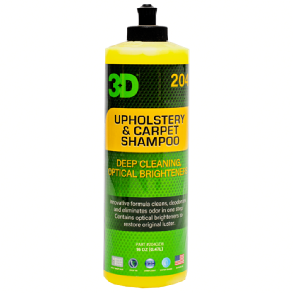 3D Шампунь для ковров, сидений, велюра и обивки Upholstery and Carpet Shampoo 0,48л