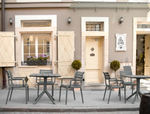Стол пластиковый Siesta Contract Paris Table 80, темно-серый