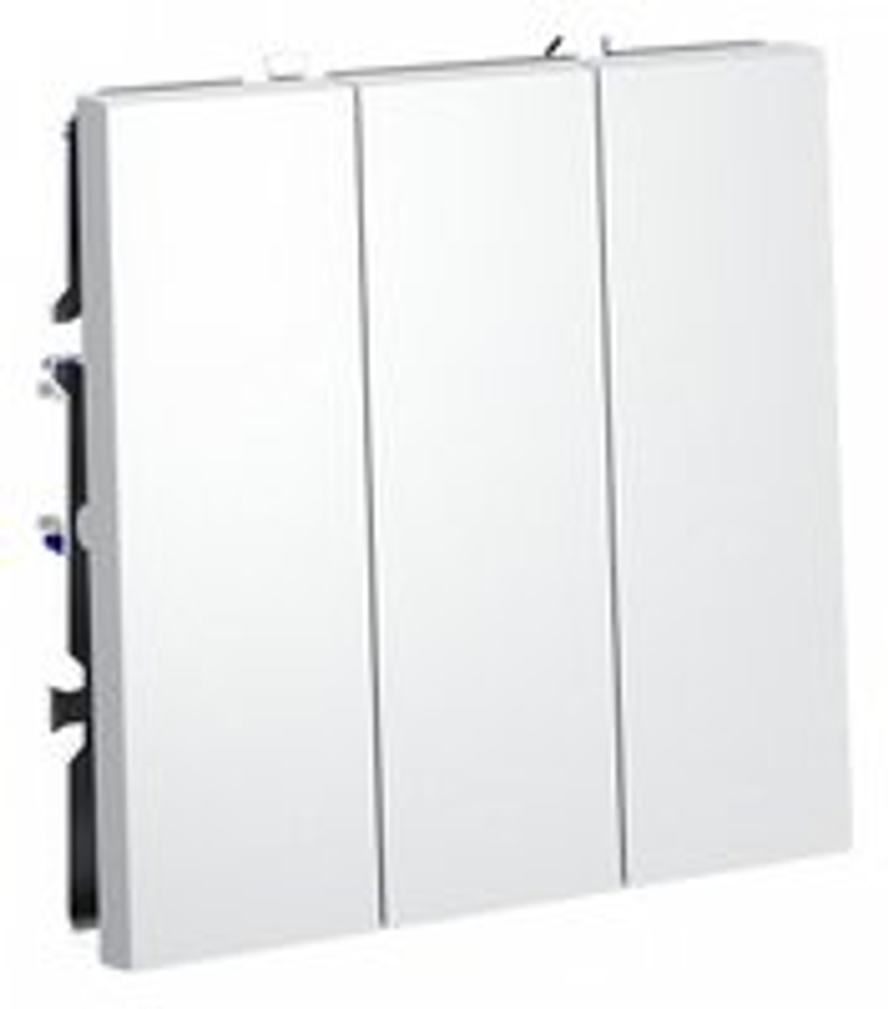 Выключатель трехклавишный без рамки Voltum S70 VLS030102