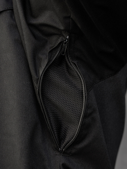 Black windbreaker