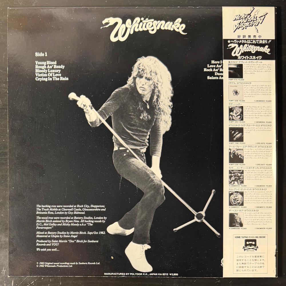 Whitesnake – Saints & Sinners (Япония 1982г.) Т