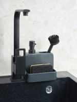Набор губок для посуды из целлюлозы и кокосового волокна Eco Sponge черные | 6шт