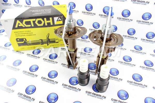 Стойки передние "Астон" на Лада Веста, Веста SW, с занижением -50, -70