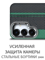 Дизайнерский чехол для SAMSUNG GALAXY S25 (не ULTRA / PLUS / FE!) с камерой-подставкой и MagSafe
