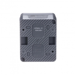 ATLASDESIGN PROFI IP54 О/У 1-клавишный ВЫКЛЮЧАТЕЛЬ, сх.1, 10АХ, АНТРАЦИТ