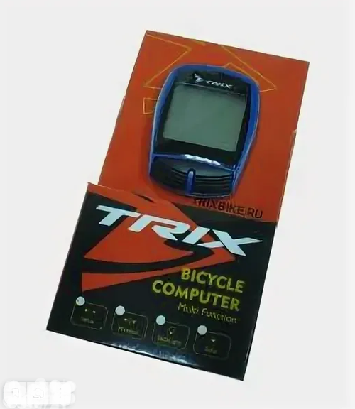 Велокомпьютер TRIX проводной, 13 функций, синий