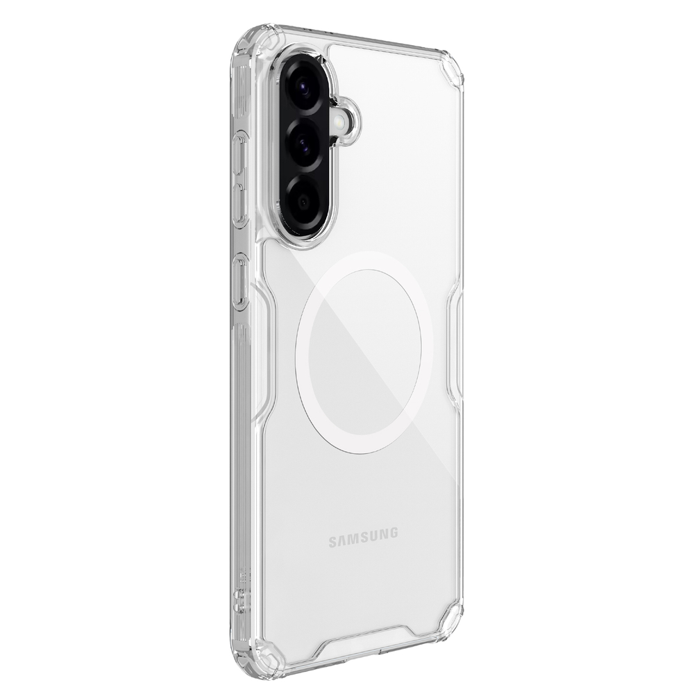 Прозрачный чехол от Nillkin для Samsung Galaxy A56 5G, c встроенным круглым магнитом, серия Nature TPU Pro Magnetic Case