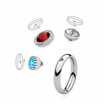 Кольцо - База Qudo  Basic small silver 16,5 мм 627041 S размер 16,5