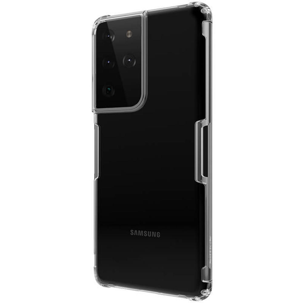Прозрачный силиконовый чехол Nillkin Nature для Samsung Galaxy S21 Ultra