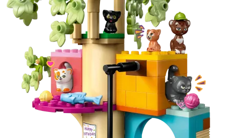 Конструктор LEGO Friends 42666 Вечеринка по случаю дня рождения кошки и домик на дереве