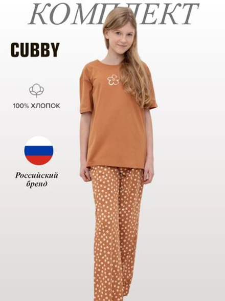 КБ 2818/миндаль,цветочный вальс пижама для девочки