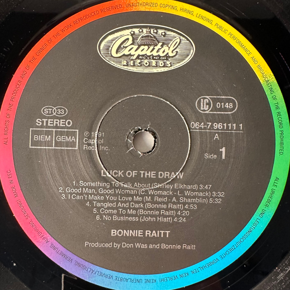 Bonnie Raitt - Luck Of The Draw (Европа 1991г.)