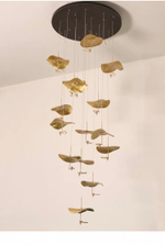 Pendant design lamp Gold Moon by Catellani & Smith (15 lampshades)