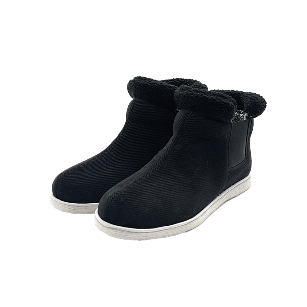 Neiliansheng Corduroy Short Chelsea Boots Men"s Black