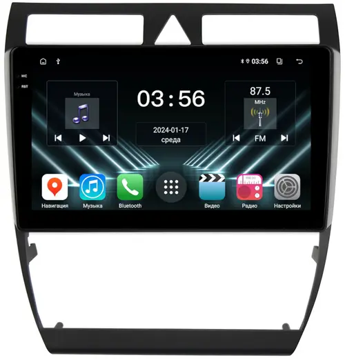 Магнитола для Audi A6 С5 2001-2004 - FarCar S280 монитор 9.5" IPS на Android 13, CarPlay