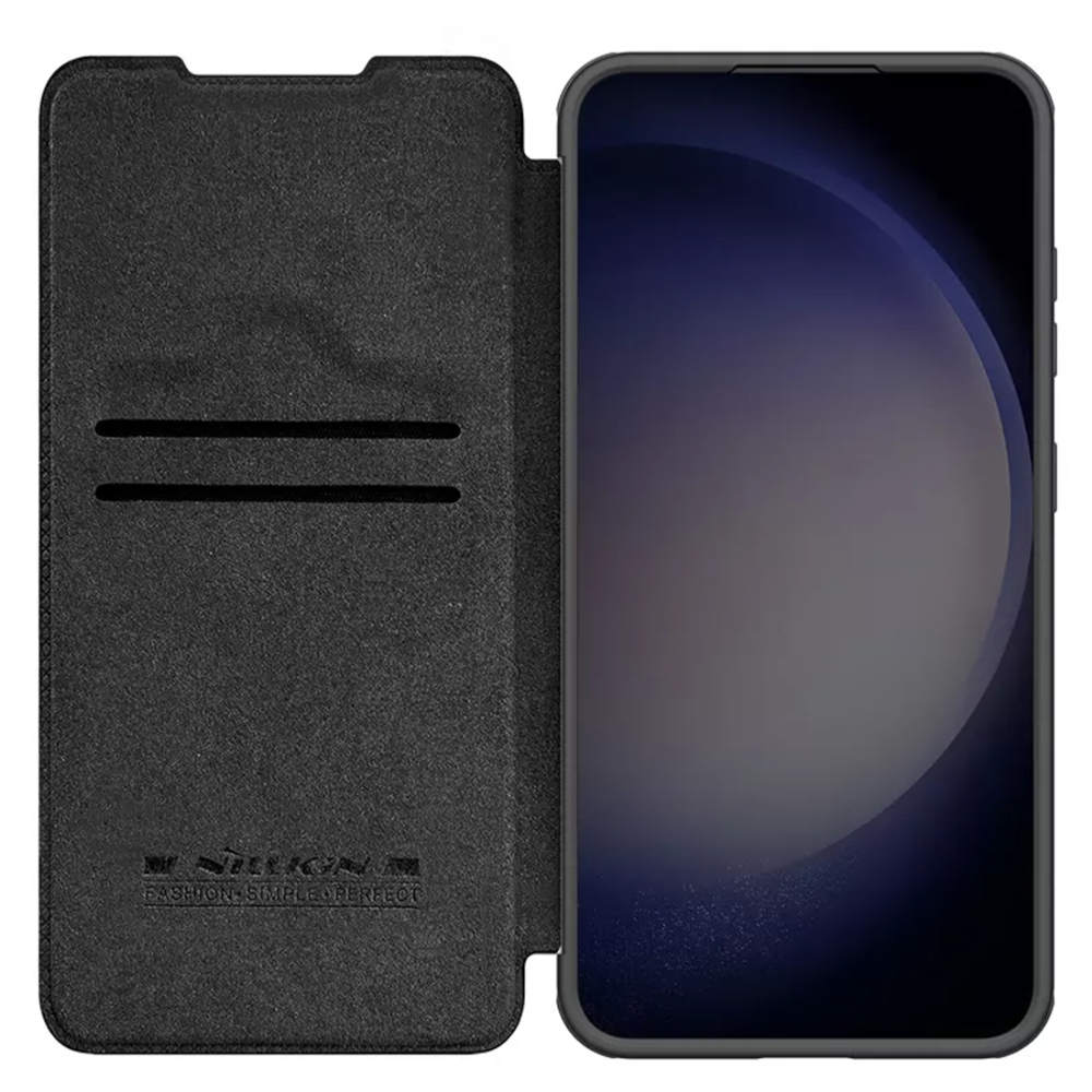 Кожаный чехол-книжка Nillkin Leather Qin PROP Plain для Samsung Galaxy S24 Ultra