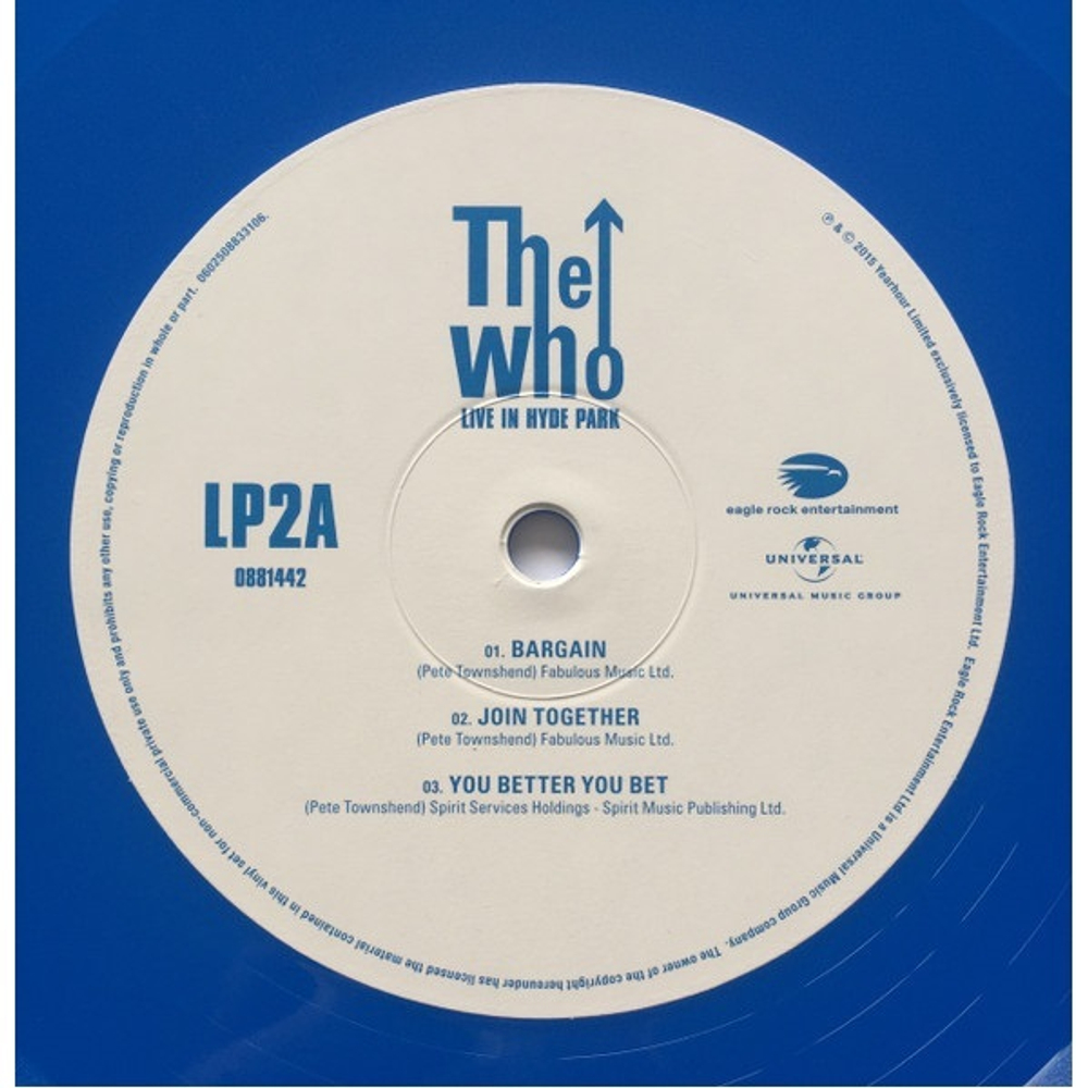 The Who / Live In Hyde Park 2015 (Coloured Vinyl)(3LP)