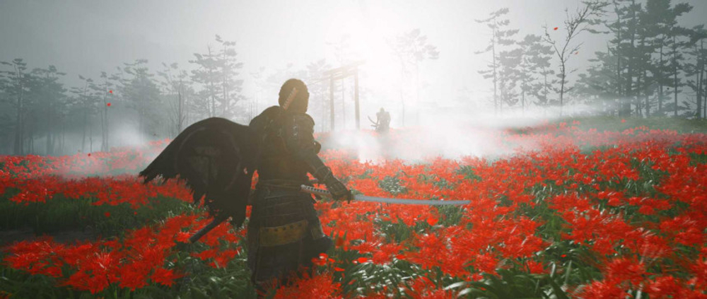 Ghost of Tsushima Director's Cut (Призрак Цусимы) (диск для PS4, полностью на русском языке) (обложка на русском языке)
