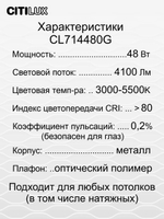 Потолочный светодиодный светильник Citilux Симпла CL714480G