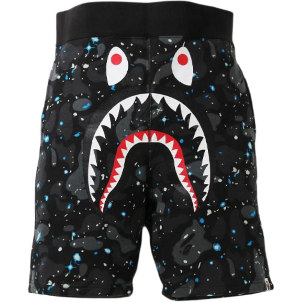 A Bathing Ape Space Camo Shark Sweat Шорты черный