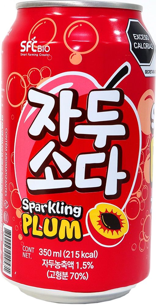Газированный напиток Бохэ Спарклинг Плам / Bohae Sparkling Plum 0.35 - банка