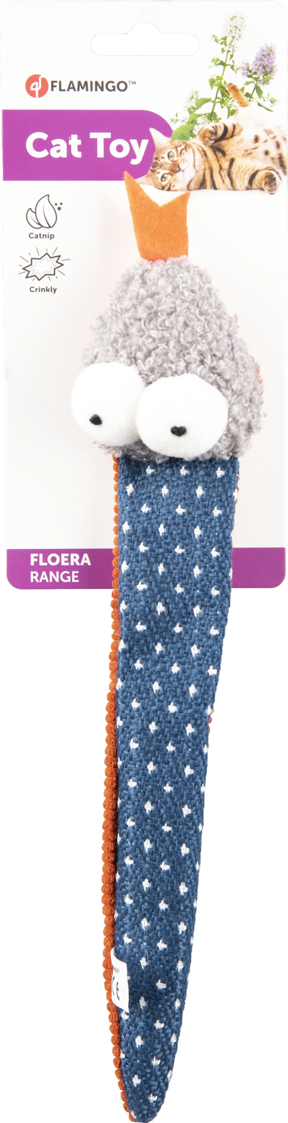 FLAMINGO Игрушка FLOERA для кошек, текстиль