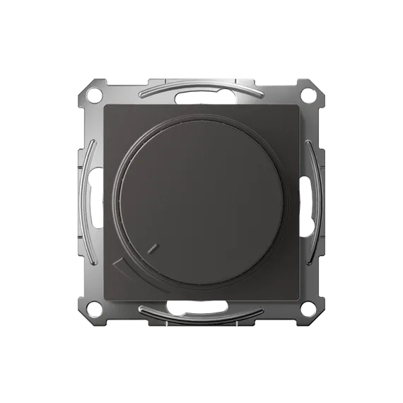 Светорегулятор поворотно-нажимной, LED, RC, 400 Вт Systeme Electric AtlasDesign Базальт ATN001423