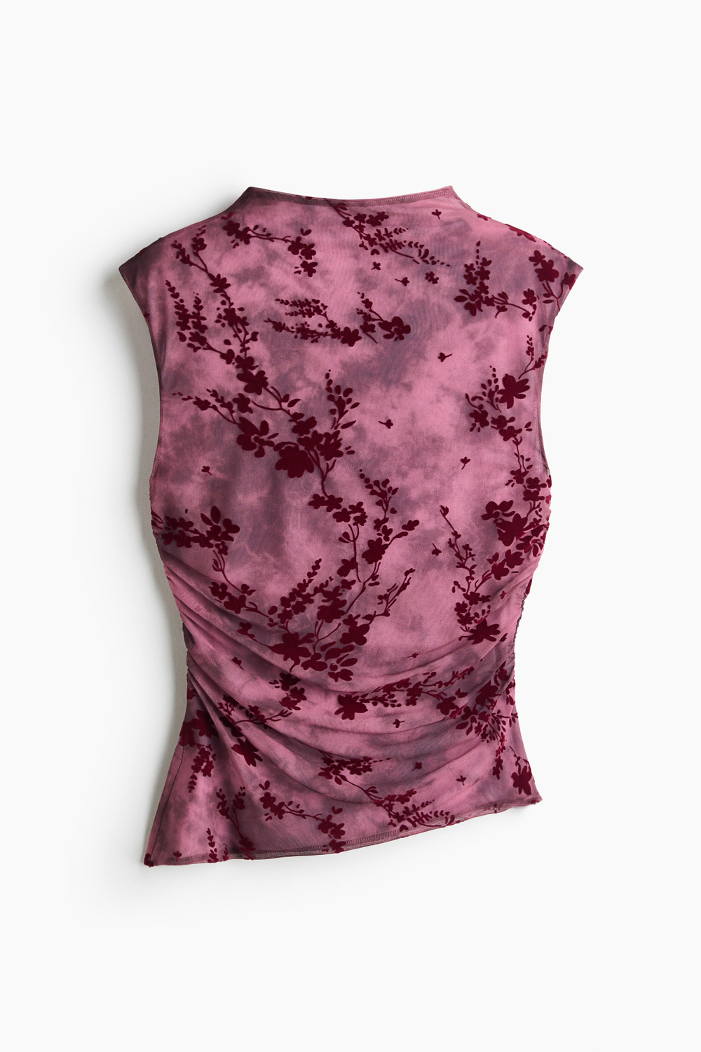 Асимметричный топ с флоком - H&M