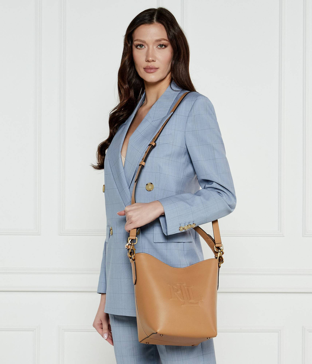 Кожаная сумка через плечо WITLEY LAUREN RALPH LAUREN - коричневый(431950855)