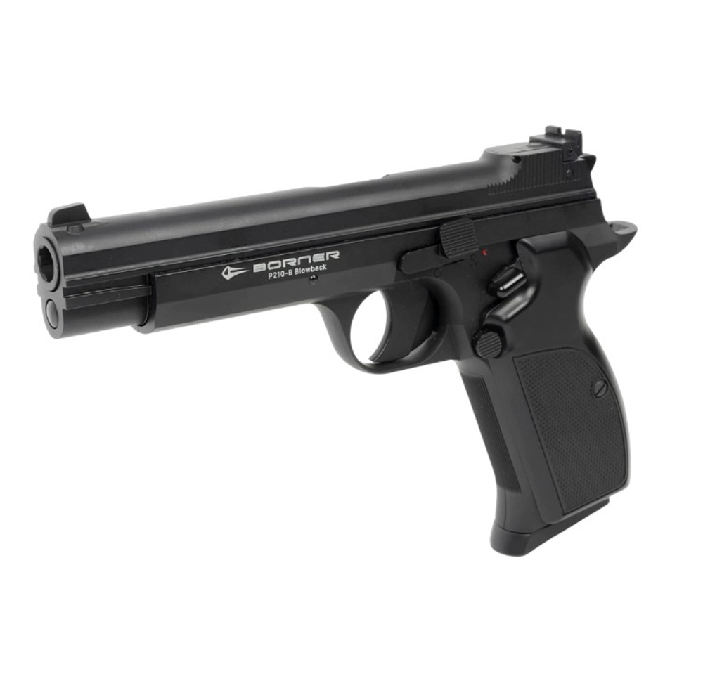 Пистолет пневматический BORNER P210B (blowback), кал. 4,5 мм