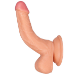 Изогнутый фаллоимитатор 14,5см с присоской ToyFa RealStick Nude 582009