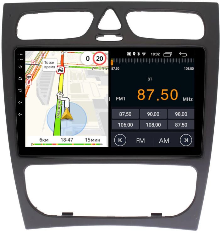 Магнитола для Mercedes-Benz G (W463) 2000-2006, C (W203) 2000-2004 - Parafar PF205FHD на Android 13, CarPlay, 4G SIM-слот