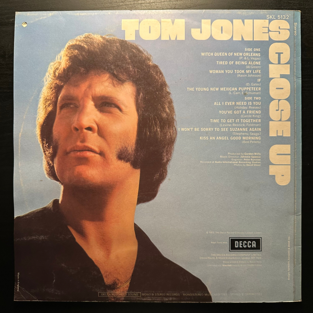 Tom Jones – Close Up (Англия)