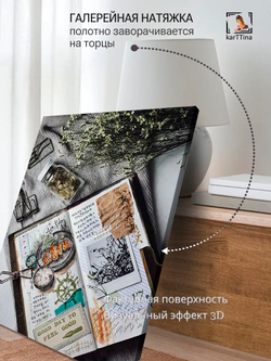 Картина "Яркое панно", интерьерная 50х70см 1шт.
