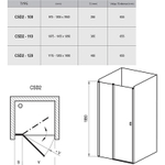 Душевая дверь Ravak Chrome CSD2-120 0QVGCC00Z1 профиль Хром стекло Transparent