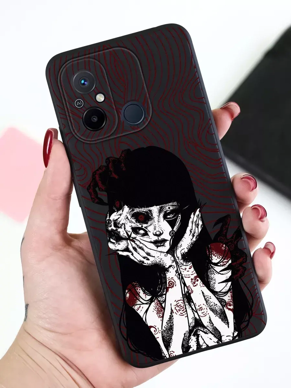 Чехол для Xiaomi Redmi 12C и Poco C55 с принтом