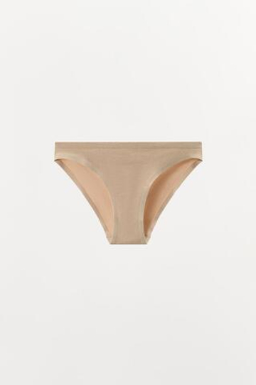 ZARA БЕСШОВНЫЕ ТРУСЫ, БЕЖЕВЫЙ