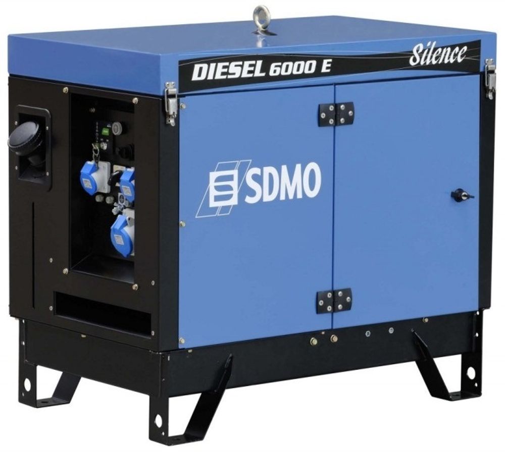 Дизельный генератор SDMO DIESEL 6000 E AVR SILENCE с АВР Дизельный генератор SDMO DIESEL 6000 E AVR SILENCE с АВР