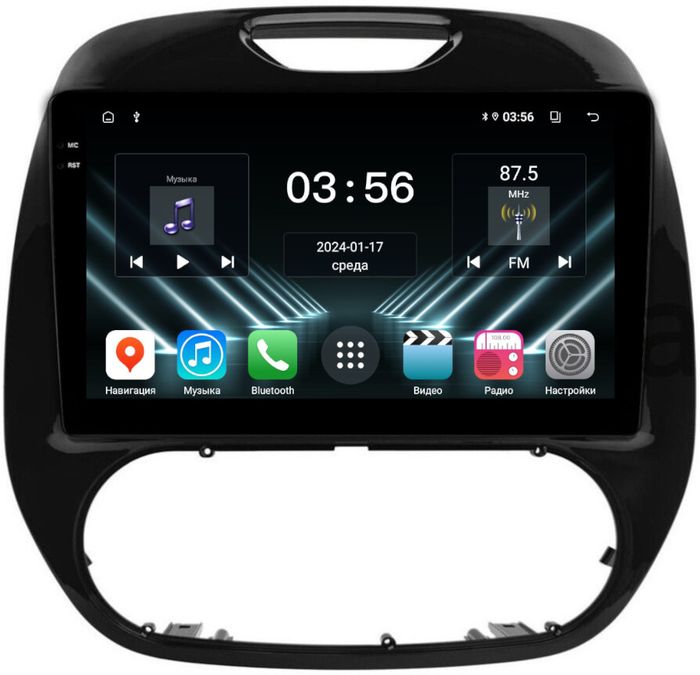 Магнитола для Renault Kaptur 2016+ - FarCar S280 монитор 9.5" IPS на Android 13, CarPlay