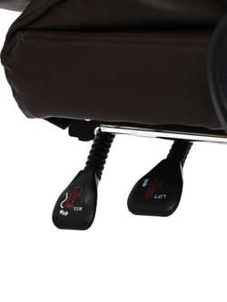 Компьютерное офисное мягкое кресло KRESLO COMFORT, обивка экокожа, цвет:коричневый