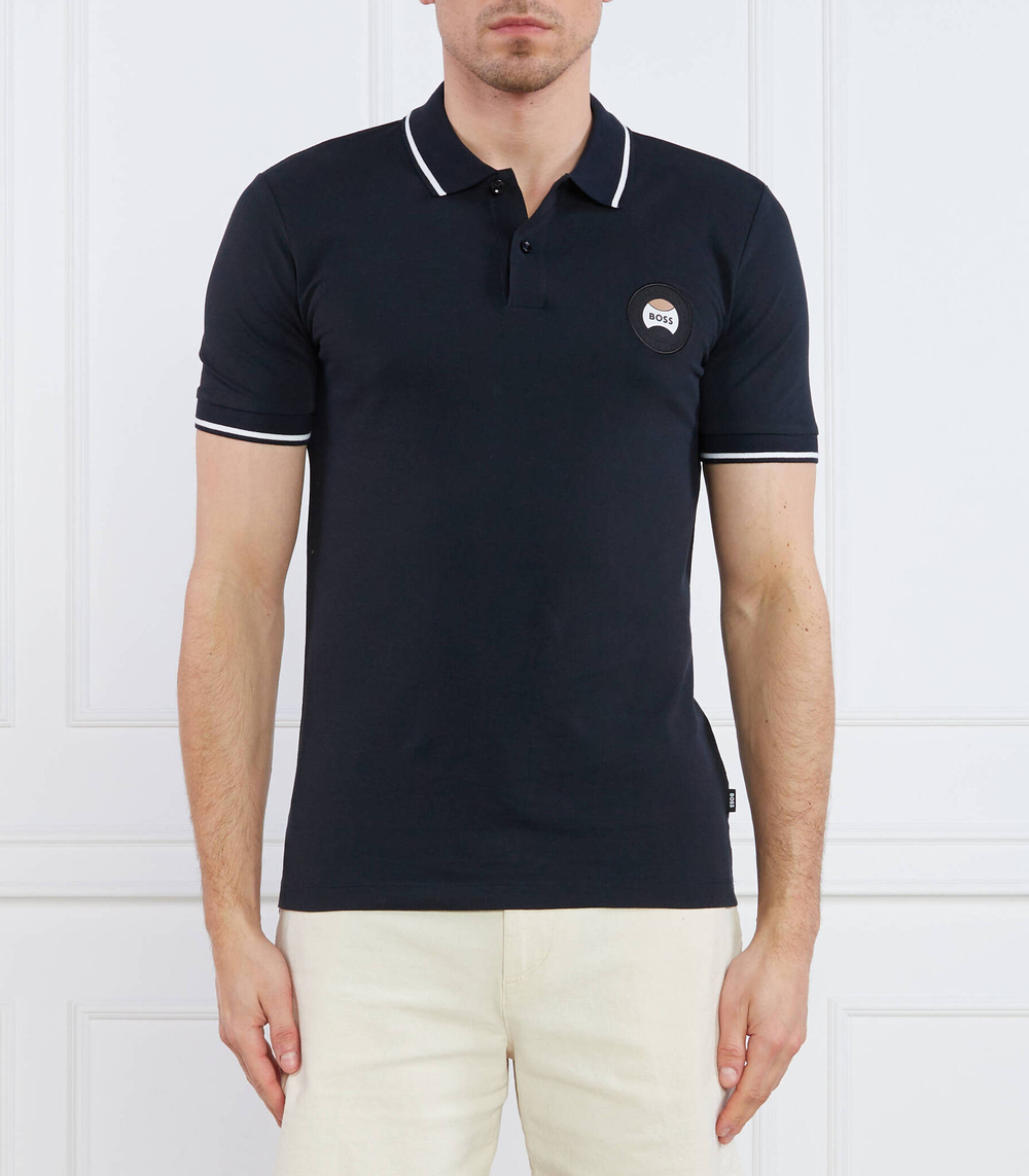 Поло Phillipson 110 BOSS BLACK - черный(50486202)
